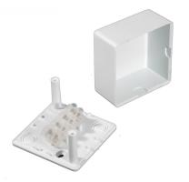 Коробка распаячная TYCO, 65002, для о/п, 55х55х40х32мм 2 Клемника, Белая 