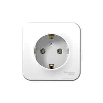 Розетка 1-ная о/у с з/к 16А 250В ИЗОЛ.ПЛ. System Electric 