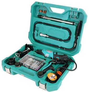 GM2318FS Гравер Sturm!, 180 Вт, 8000-35000 об/мин, ЖК-дисплей, стойка, цанга-3шт, 126 акс,.кейс	