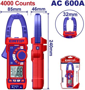 EDMR766001 - EMTOP Клещи токоизмерительные, 600A