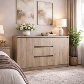 Комод НордБокс 1,3 дуб крафт серый 