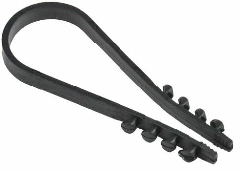 Дюбель-хомут 19-25мм нейлон черный IEK 