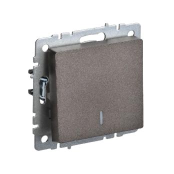 Выключатель 1-кл. с индикацией 10А б/рамки IEK 