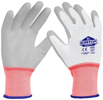 EPGV0101 - EMTOP Перчатки с PU покрытием, маслостойкие, больше защиты XL