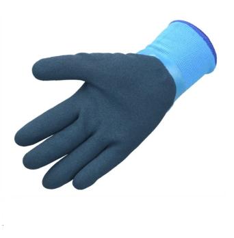 Зимние перчатки с утеплением синие -30 