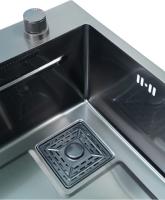 Кухонная мойка SMARTECH 45х68х22 см, нержавеющая сталь, черный