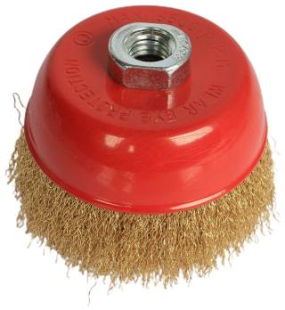 Щетка-чашка для УШМ с витой проволокой M14 100мм