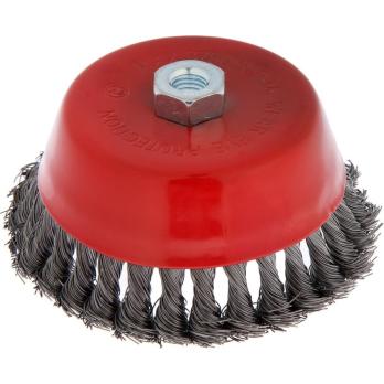 Щетка чашка для УШМ с крученой проволокой M14 150мм