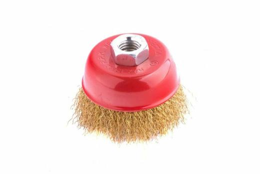 Щетка-чашка для УШМ с витой проволокой M14 75мм 