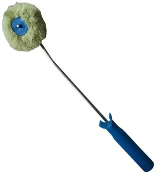 Валик угловой TULEX 2020100 малярный в сборе, полиакрил, ручка 390мм, ворс 18мм, бюгель 6мм, 100мм