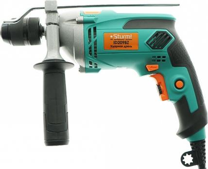 ID209BZ Дрель ударная 980Вт, 0-2800об/мин, 0-44800уд/мин, металл БЫСТРОЗАЖИМНОЙ патрон,Sturm!