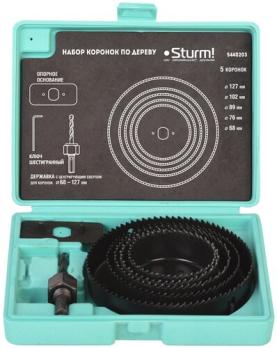 5440203 Коронки по дереву набор 8 предметов d=68/76/89/102/127мм, кейс, Sturm