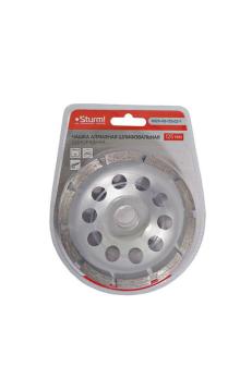 9020-05-125x22-1 Чашка алмазная шлифовальная 125x22 мм, 1 ряд, 10 сегментов, Sturm!