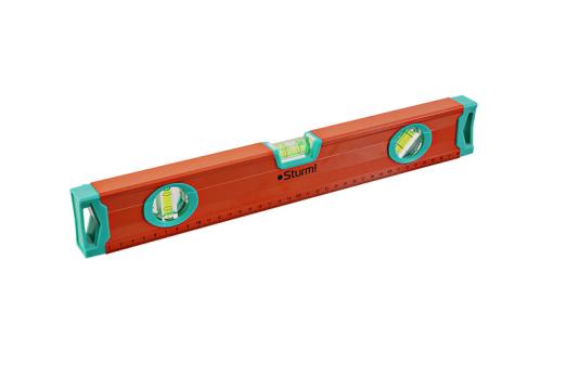 2015-05-400 Уровень АНТИУДАРНЫЙ, МАГНИТНЫЙ, 3 глазка 400мм Sturm!