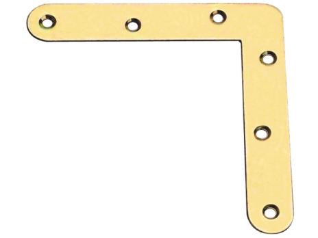 Мебельный плоский уголок 70х70х15 мм