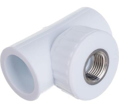 Тройник ППР с вн.рез. белый 25x1/2