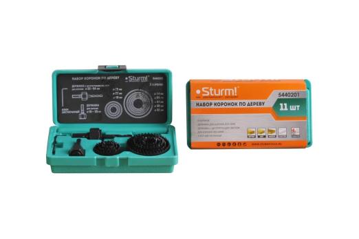 5440201 Коронки по дереву набор 8ед d=19/22/29/32/38/44/51мм, кейс, Sturm!