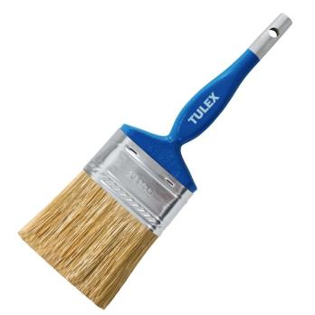 Кисть плоская TULEX 110063, смешанная щетина, деревянная рукоятка, 63мм