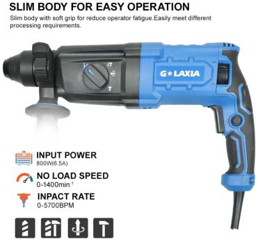 Перфоратор SDS PLUS 26 мм, 800 Вт,  58201 Galaxia 