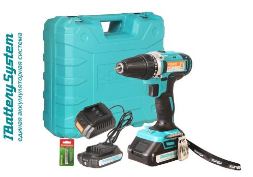 CD3618 Дрель аккумуляторная Sturm!, 18В, 1BatterySystem, 31Нм, 2х2.0Ач, конусный патрон, кейс