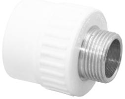 Адаптер ППР с нар.рез. белый 32x1/2