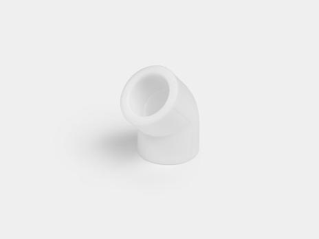 Отвод ППР 45° белый 20 Jakko