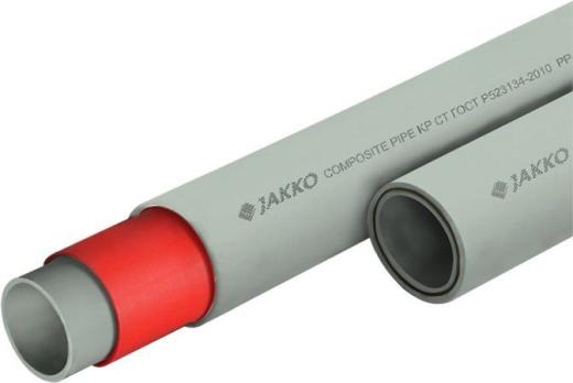 Труба ППР стекловолокном серый (PN 20) 20 Jakko