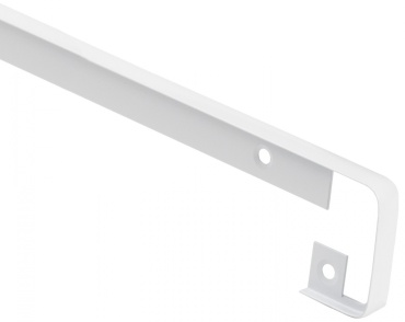 Планка стыковочная для столешницы 38 мм, белая, алюминий