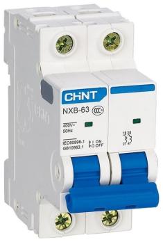 Автоматический выключатель CHINT NXB-63S, 2P 20A C 4,5kA 296789 