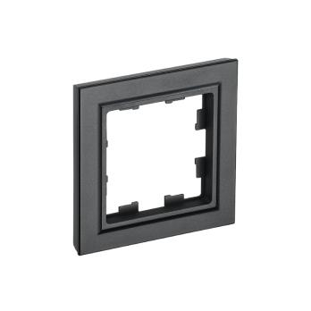 BRITE Рамка 1-местная РУ-1-БрЧ черный IEK