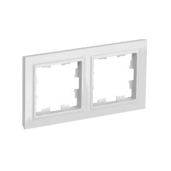 BRITE Рамка 2-местная РУ-2-БрБ белый IEK