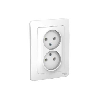 Розетка 2-ная с/у без з/к 16А 250В Systeme Electric 