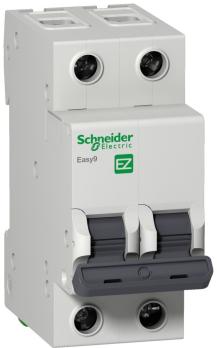 Автоматический выключатель Schneider Electric EZ9F34263- 2P, EASY 9 2П 63А С 4.5кА 230В